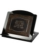Wooden Book Stand with Floral Pattern